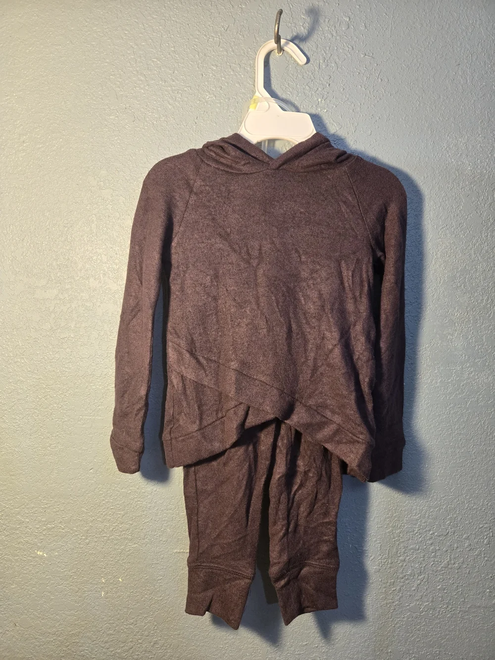 & Other Stories Plum Hooded Two-Piece Kids Set